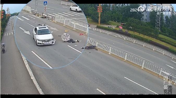 广安市岳池县翔凤大道交通事故：同等责任背后的轿车与电动车碰撞